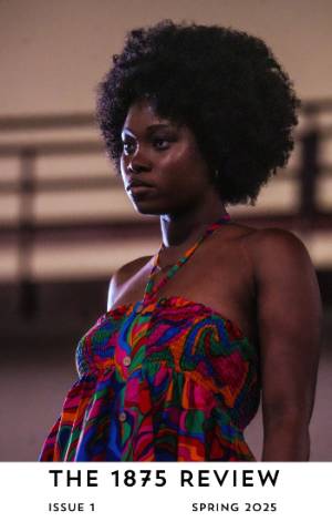 journal cover image showing a Black female college student wearing a colorful halter top dress